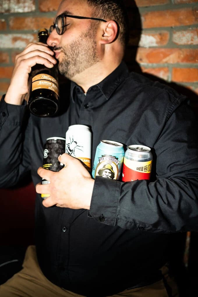 Sélection de canettes de bières de microbrasseries québécoises